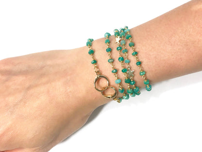 Amazonite Star Convertible Mask Necklace - One Color / One Size - Jewelry & Accessories - Necklaces & Pendants - Chain