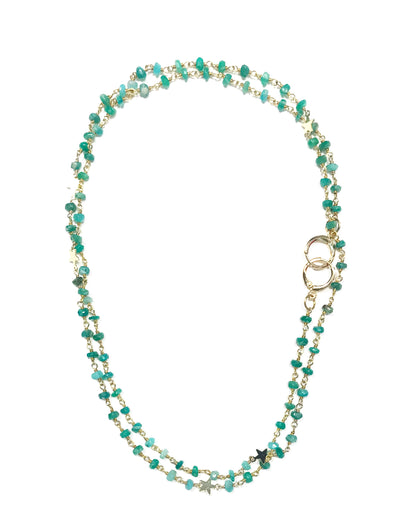 Amazonite Star Convertible Mask Necklace - One Color / One Size - Jewelry & Accessories - Necklaces & Pendants - Chain