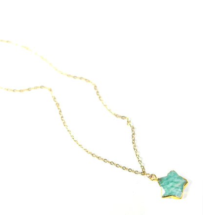 Amazonite Star Necklace - One Color / One Size - Jewelry & Accessories - Necklaces & Pendants