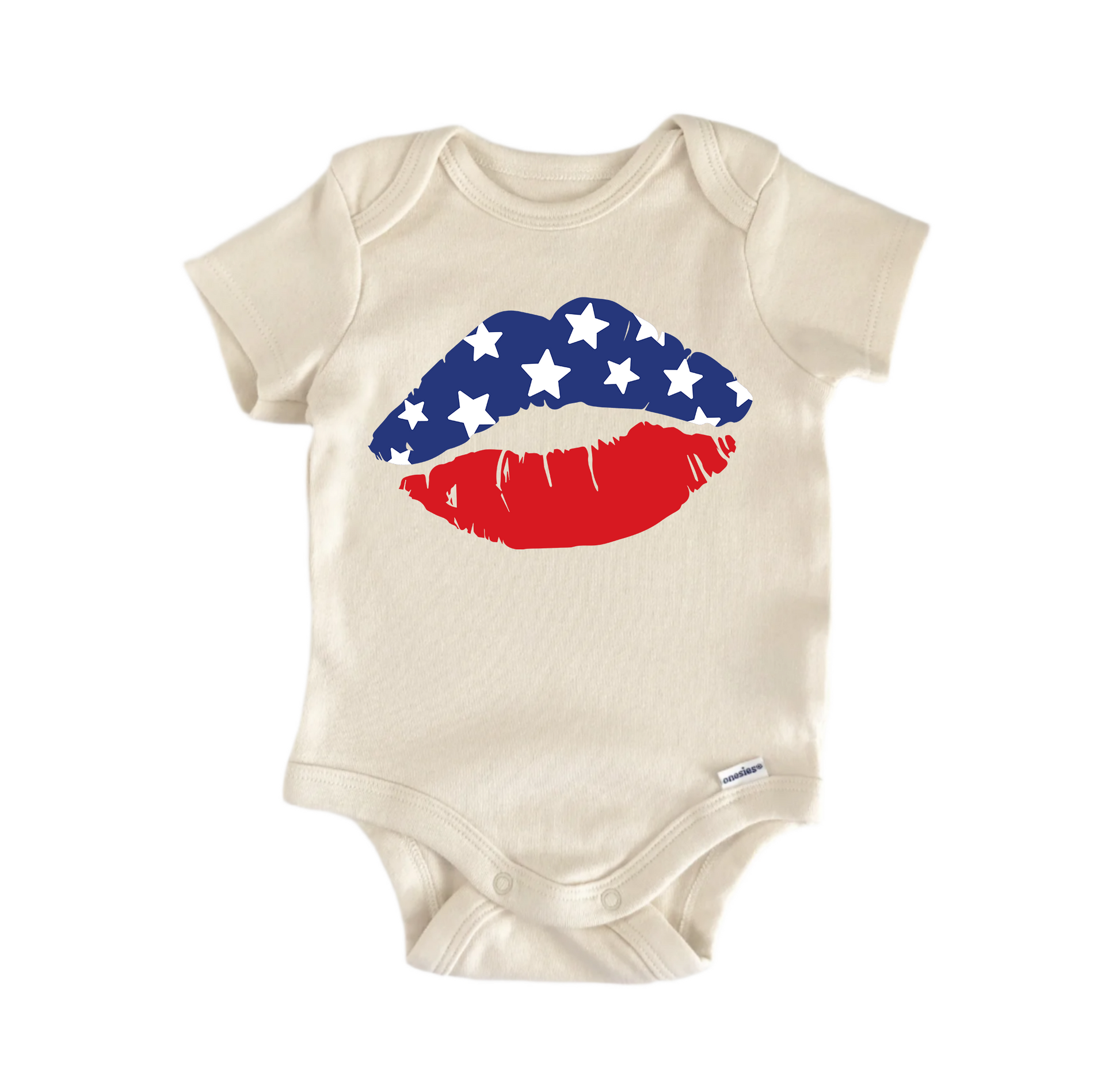 America Lips Patriotic July 4th - Baby Boy Girl Clothes Bodysuit - Kids & Babies - Mother & Kids - Boys’ Baby Clothing