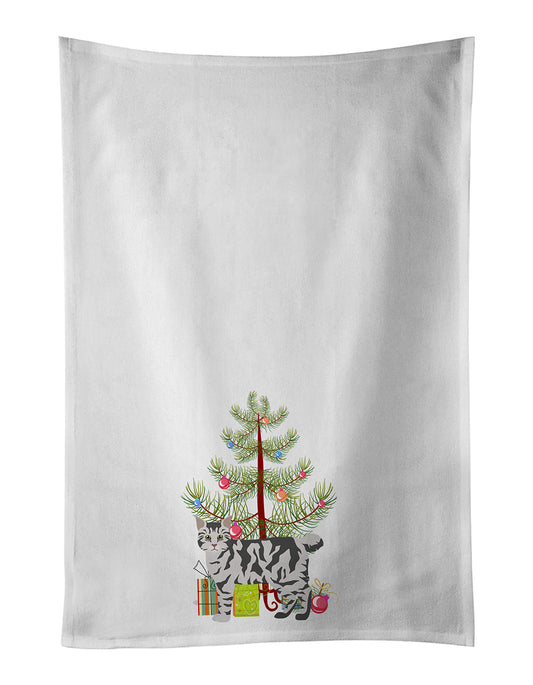American Bobtail Cat Christmas Kitchen Towel Set of 2 - One Color / One Size - Home & Garden - Home Textile - Towels