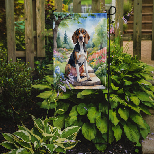 American English Coonhound Spring Garden Garden Flag - One Color / One Size - Home & Garden - Home Decor - Flags