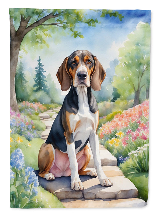 American English Coonhound Spring Garden Garden Flag - One Color / One Size - Home & Garden - Home Decor - Flags