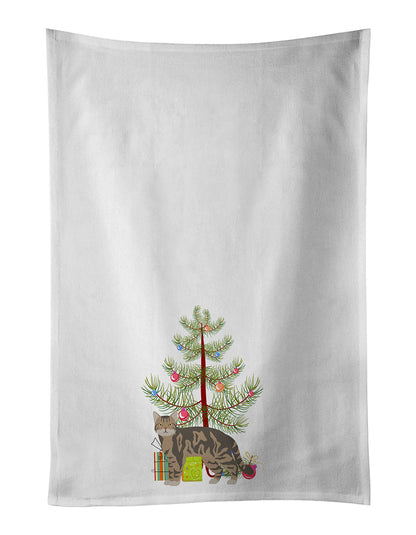 American Wirehair Cat Christmas Kitchen Towel Set of 2 - One Color / One Size - Home & Garden - Home Textile - Towels