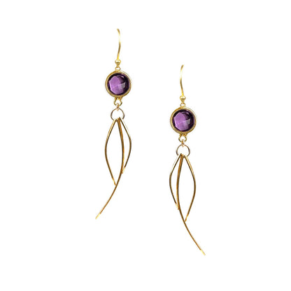 Amethyst Dangle Earrings - One Color / One Size - Jewelry & Accessories - Fine Jewelry - Earrings