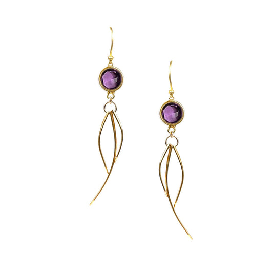 Amethyst Dangle Earrings - One Color / One Size - Jewelry & Accessories - Fine Jewelry - Earrings