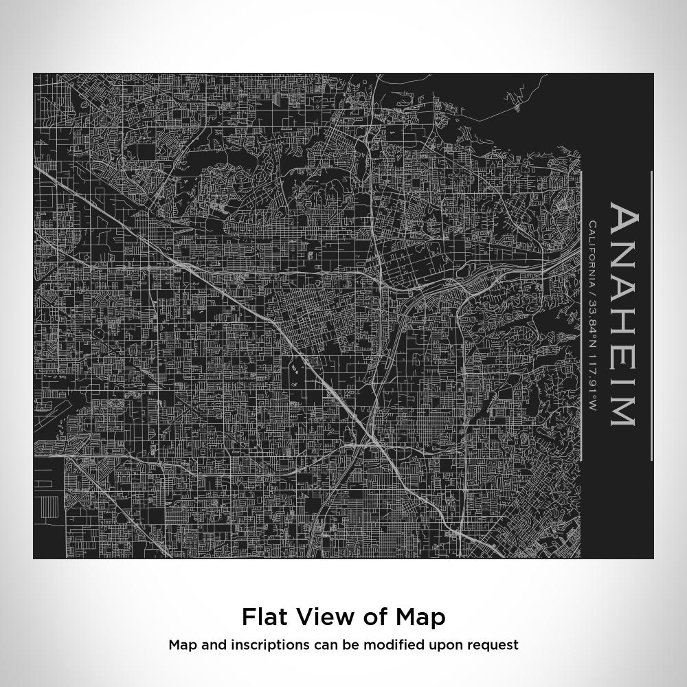 Anaheim - California Map Bottle with Bamboo Top in Matte Black - Drinkware