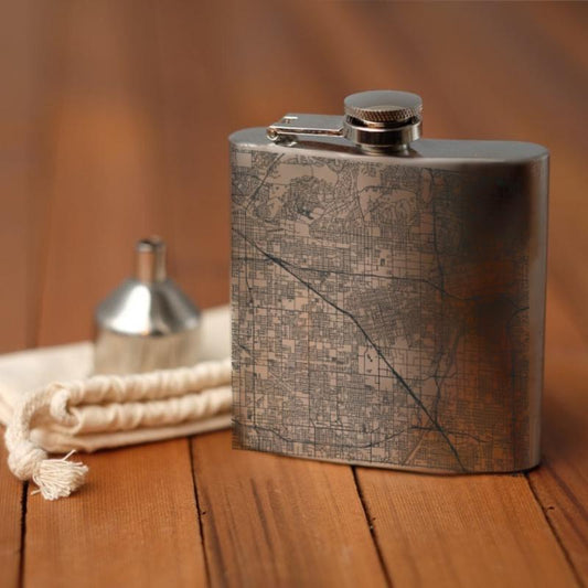 Anaheim - California Map Hip Flask - Drinkware