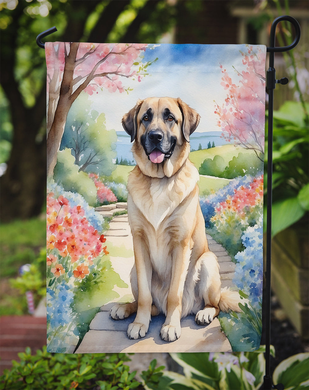 Anatolian Shepherd Spring Garden Garden Flag - One Color / One Size - Home & Garden - Home Decor - Flags Banners &