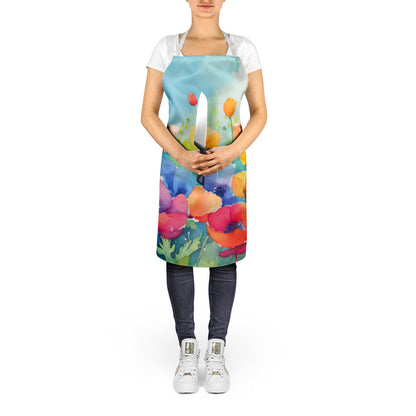 Anemones in Watercolor Apron - One Color / One Size - Home & Garden - Kitchen Dining & Bar - Table Decoration &