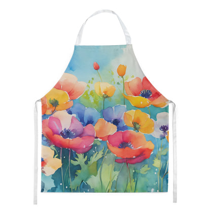 Anemones in Watercolor Apron - One Color / One Size - Home & Garden - Kitchen Dining & Bar - Table Decoration &