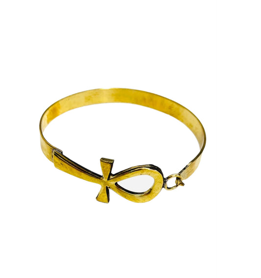 Ankh Semi-Cuff - One Color / One Size - Jewelry & Accessories - Bracelets & Bangles - Cuff Bracelets