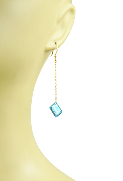 Apatite Long Dangle Earrings - One Color / One Size - Jewelry & Accessories - Earrings - Drop Earrings