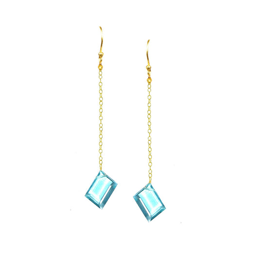 Apatite Long Dangle Earrings - One Color / One Size - Jewelry & Accessories - Earrings - Drop Earrings