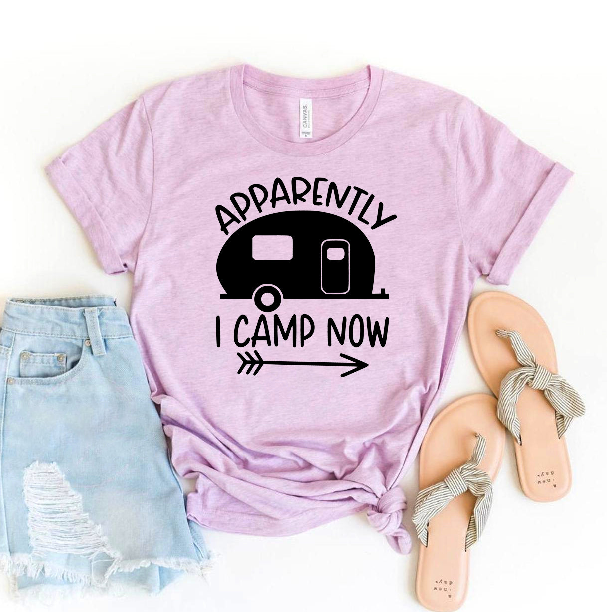 Apparently I Camp Now T-Shirt - Women’s Fashion - Women’s Clothing - Tops & Tees - T-Shirts