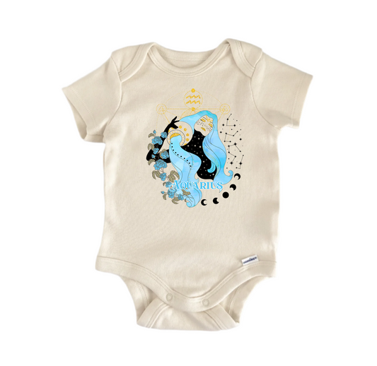 Aquarius Zodiac - Baby Boy Girl Clothes Infant Bodysuit Funny Cute Newborn - Kids & Babies - Mother & Kids - Boys’ Baby