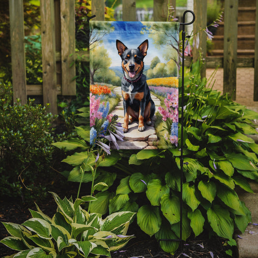 Australian Cattle Dog Spring Garden Garden Flag - One Color / One Size - Home & Garden - Home Decor - Flags Banners &