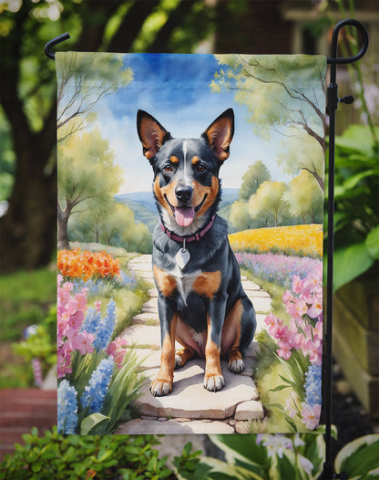 Australian Cattle Dog Spring Garden Garden Flag - One Color / One Size - Home & Garden - Home Decor - Flags Banners &