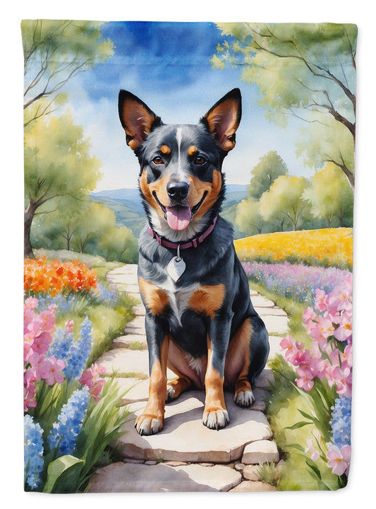 Australian Cattle Dog Spring Garden Garden Flag - One Color / One Size - Home & Garden - Home Decor - Flags Banners &