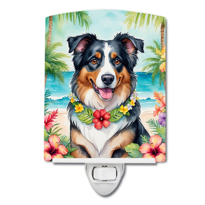 Australian Shepherd Luau Ceramic Night Light - One Color / One Size - Home & Garden - Home Improvement - Lights &