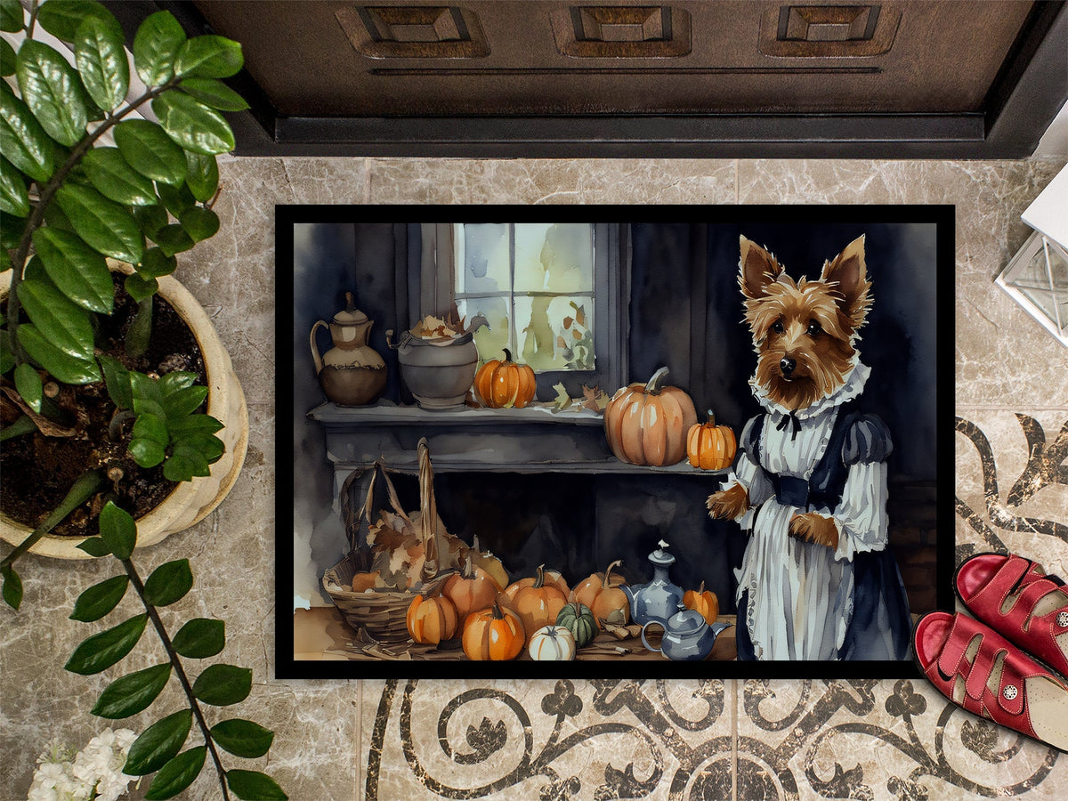 Australian Terrier Fall Kitchen Pumpkins Doormat - One Color / One Size - Home & Garden - Home Textile - Carpets & Rugs