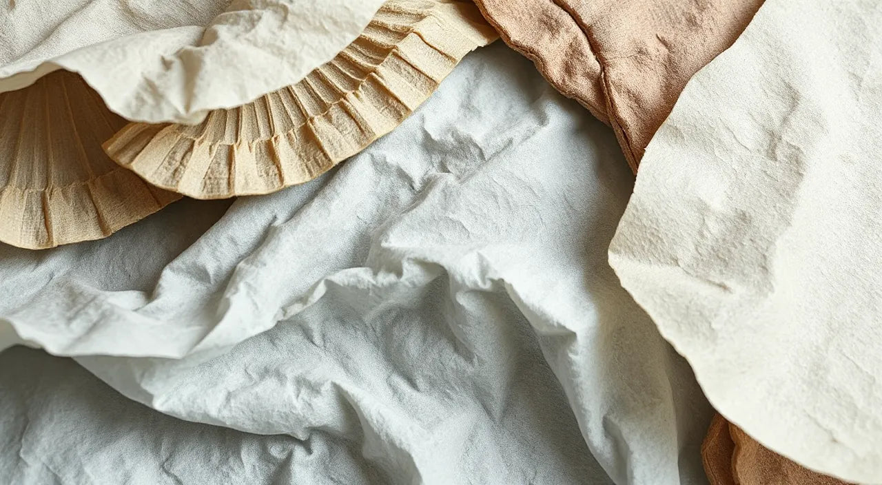 Layered textures suggest absorbency and tidy organization