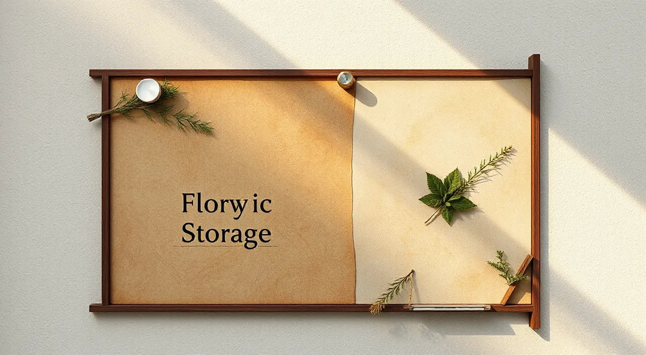 Conceptual floor plan map with storage zones