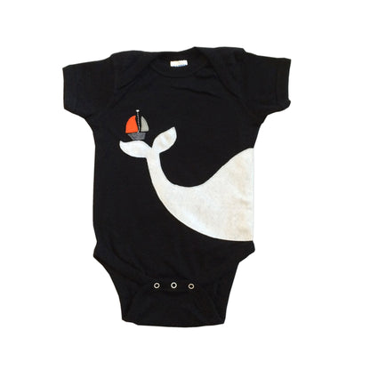 Baby Onesie - Big Whale and Little Sailboat - Kids & Babies - Mother & Kids - Boys’ Clothing