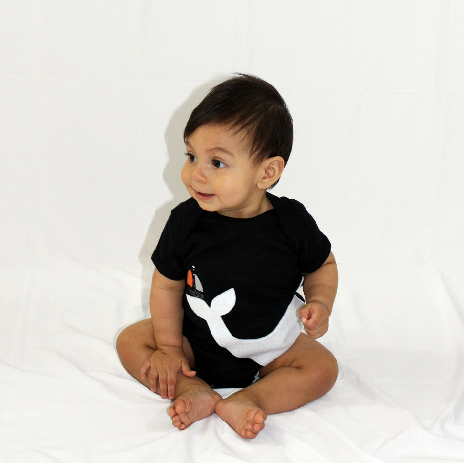 Baby Onesie - Big Whale and Little Sailboat - Kids & Babies - Mother & Kids - Boys’ Clothing