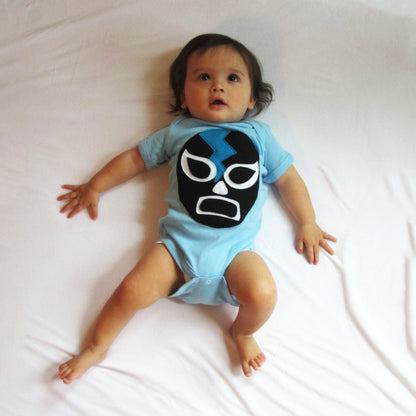 Baby Onesie - Luchador Negro - Kids & Babies - Mother & Kids - Boys’ Clothing