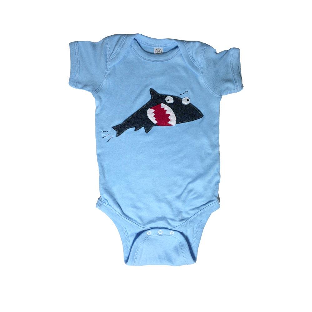 Baby Onesie - Shark + Fish - Mi Cielo X Matthew Langille - Kids & Babies - Mother & Kids - Boys’ Clothing