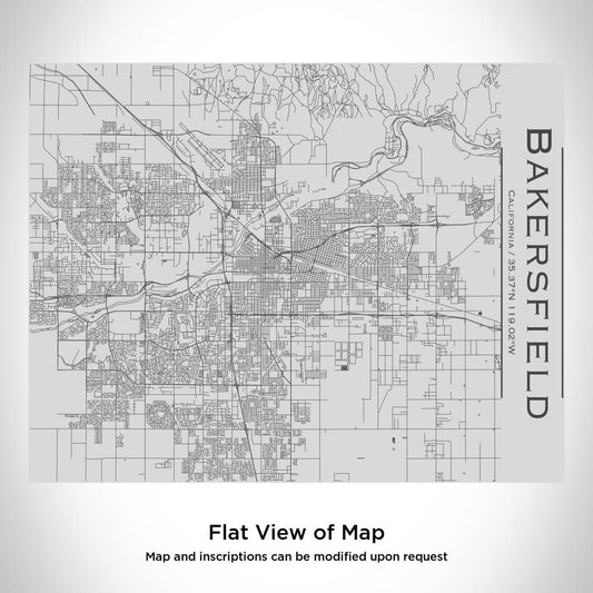 Bakersfield - California Map Bottle with Bamboo Top - Drinkware