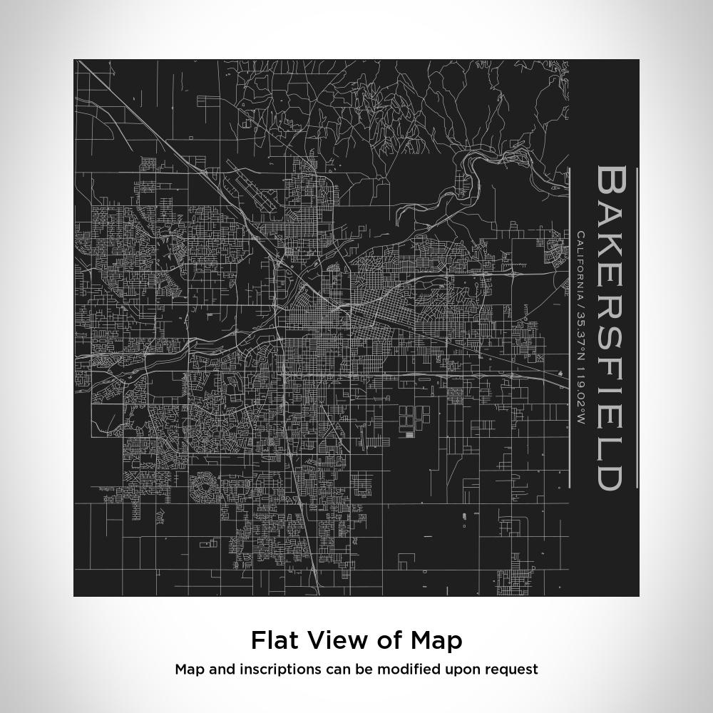 Bakersfield - California Map Tumbler in Matte Black - Drinkware