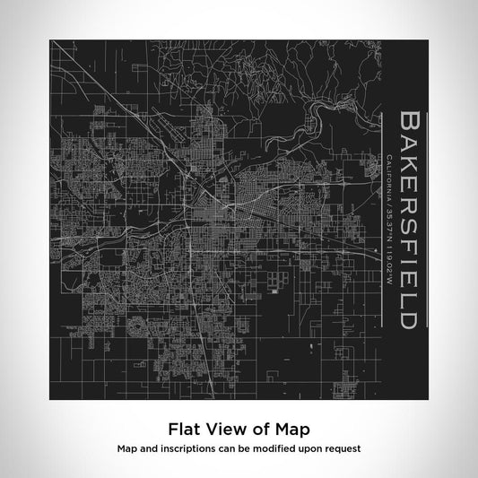 Bakersfield - California Map Tumbler in Matte Black - Drinkware