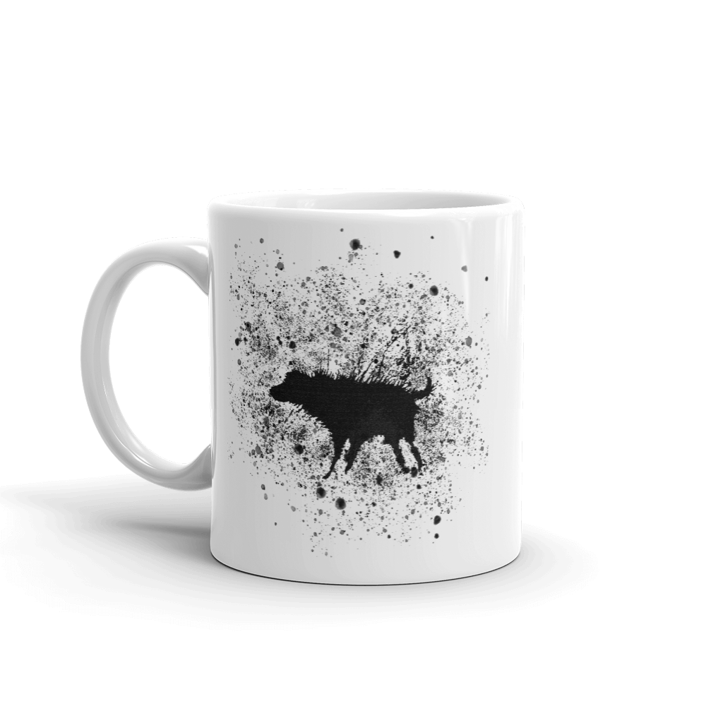 Banksy Wet Dog Splatter 2007 Street Art Mug - 11oz (325mL) - Home & Garden - Kitchen Dining & Bar - Coffeeware