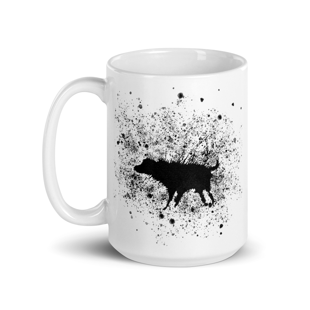 Banksy Wet Dog Splatter 2007 Street Art Mug - 15oz (444mL) - Home & Garden - Kitchen Dining & Bar - Coffeeware