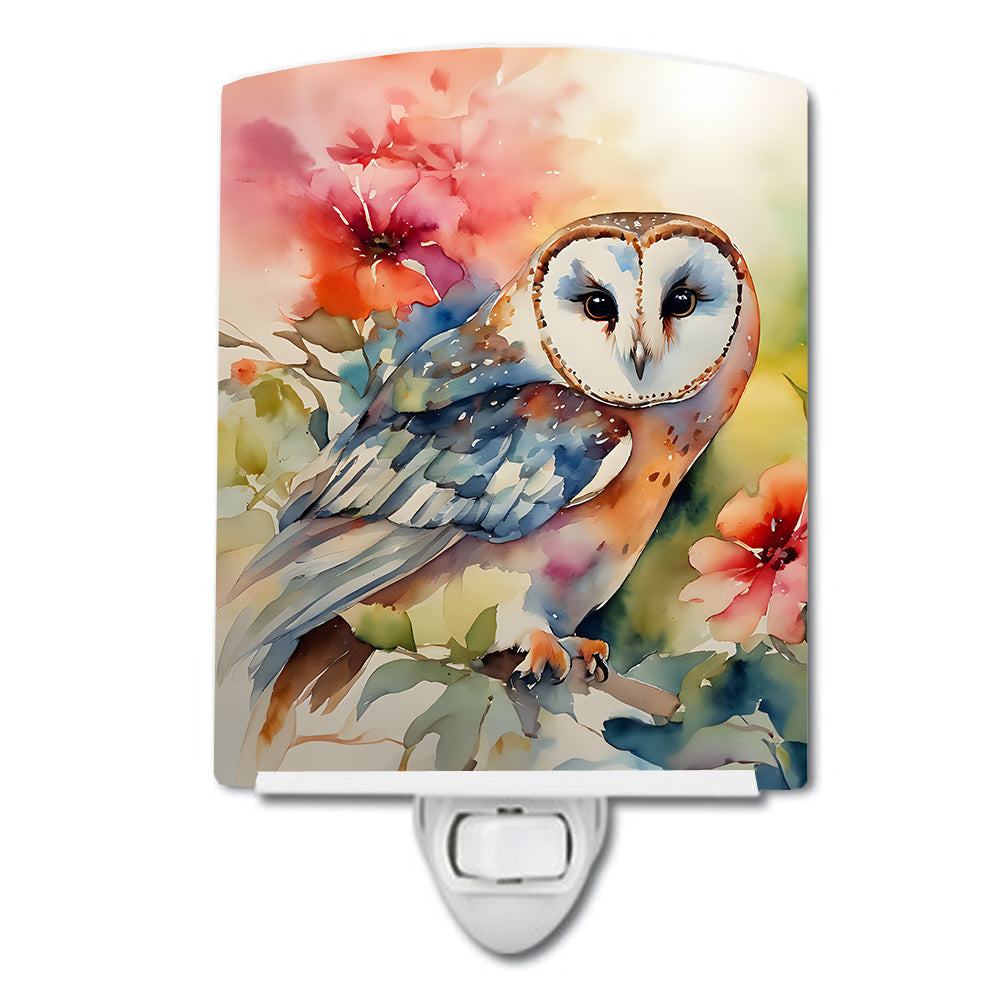 Barn Owl Ceramic Night Light - One Color / One Size - Home & Garden - Home Improvement - Lights & Lighting - Night
