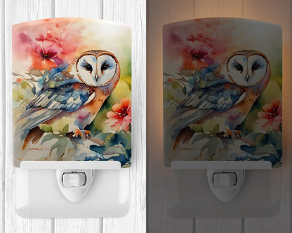 Barn Owl Ceramic Night Light - One Color / One Size - Home & Garden - Home Improvement - Lights & Lighting - Night