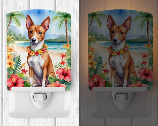 Basenji Luau Ceramic Night Light - One Color / One Size - Home & Garden - Home Improvement - Lights & Lighting - Night