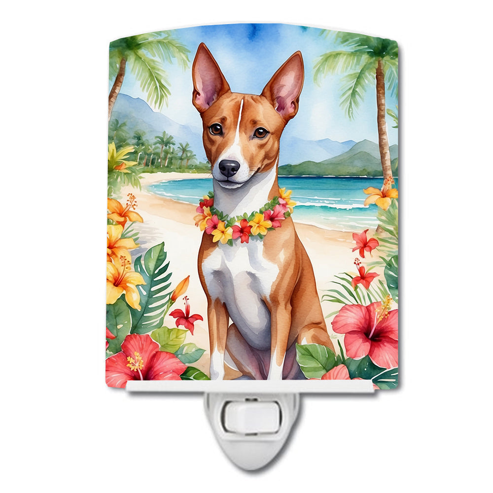 Basenji Luau Ceramic Night Light - One Color / One Size - Home & Garden - Home Improvement - Lights & Lighting - Night