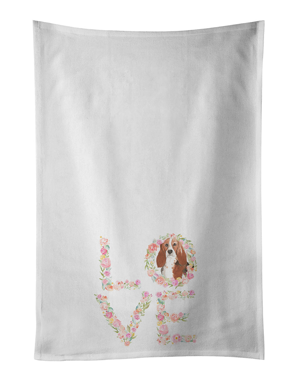 Basset Hound #2 Love Kitchen Towel Set of 2 - One Color / One Size - Home & Garden - Home Textile - Towels
