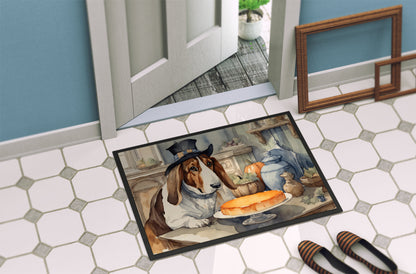 Basset Hound Fall Kitchen Pumpkins Doormat - One Color / One Size - Home & Garden - Home Textile - Carpets & Rugs