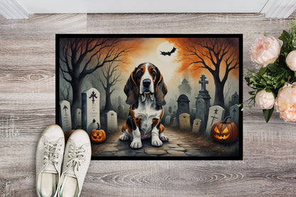 Basset Hound Spooky Halloween Doormat - One Color / One Size - Home & Garden - Home Textile - Carpets & Rugs