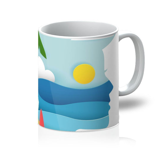 Beach Papecraft Mug - One Color / One Size - Home & Garden - Kitchen Dining & Bar - Dinnerware