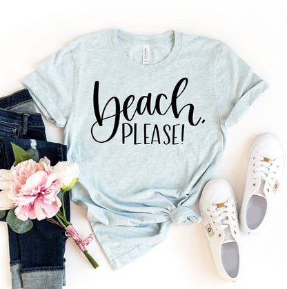 Beach Please T-Shirt - Women’s Fashion - Women’s Clothing - Tops & Tees - T-Shirts