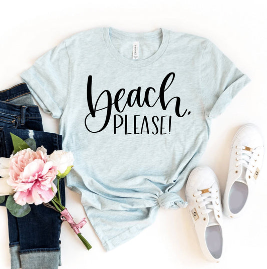 Beach Please T-Shirt - Women’s Fashion - Women’s Clothing - Tops & Tees - T-Shirts