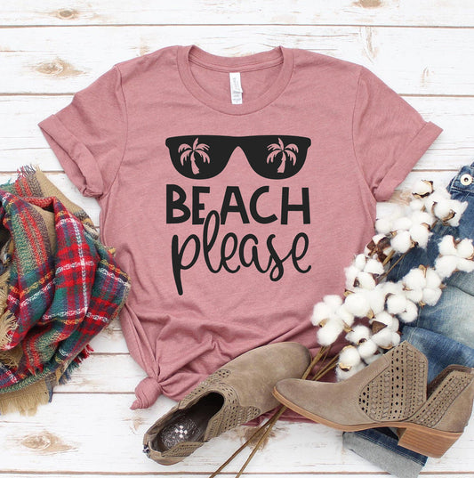 Beach Please T-Shirt - Women’s Fashion - Women’s Clothing - Tops & Tees - T-Shirts