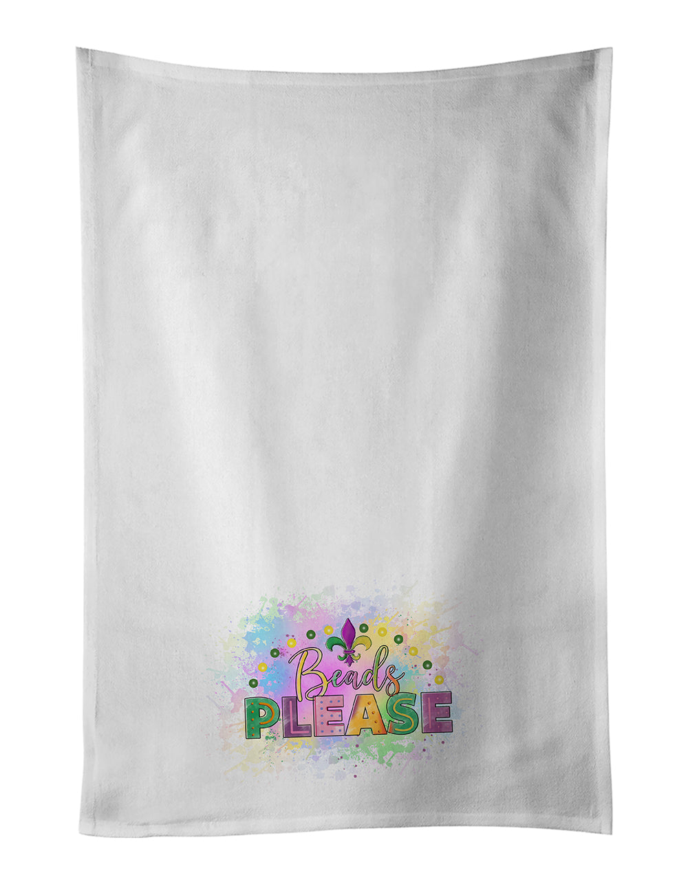 Beads Please Mardi Gras Kitchen Towel Set of 2 - One Color / One Size - Home & Garden - Home Textile - Towels