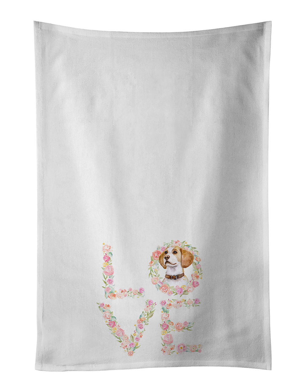 Beagle #3 Love Kitchen Towel Set of 2 - One Color / One Size - Home & Garden - Home Textile - Towels