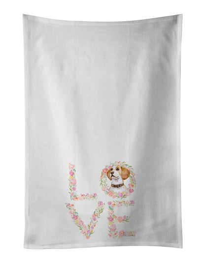 Beagle #3 Love Kitchen Towel Set of 2 - One Color / One Size - Home & Garden - Home Textile - Towels